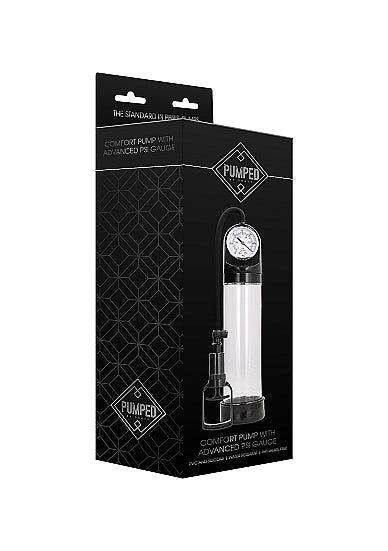 Pumped Comfort Pump With Advanced PSI Gauge Transparent