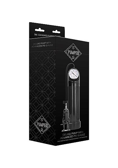 Pumped Deluxe  Pump With Advanced PSI Gauge Black