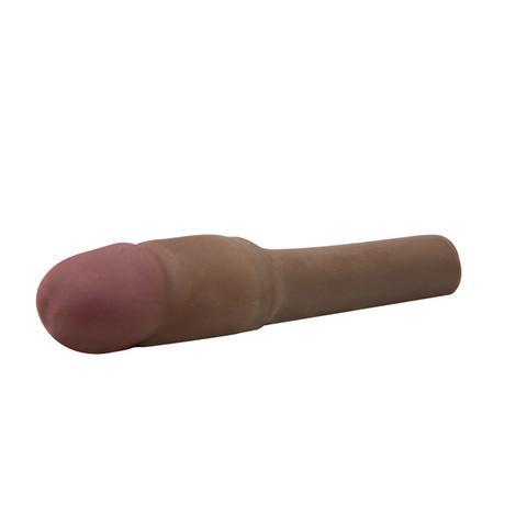 CyberSkin 4 inch Xtra Thick Vibrating Transformer Penis Extension Dark Clamshell