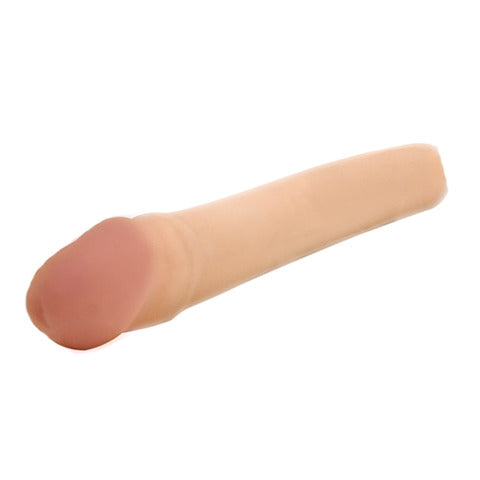 CyberSkin 2 inch Xtra Thick Vibrating Transformer Penis Extension Light Clamshell