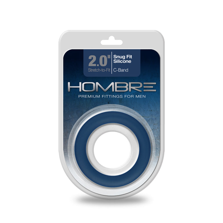 Hombre Snug-Fit Silicone C-Band Navy