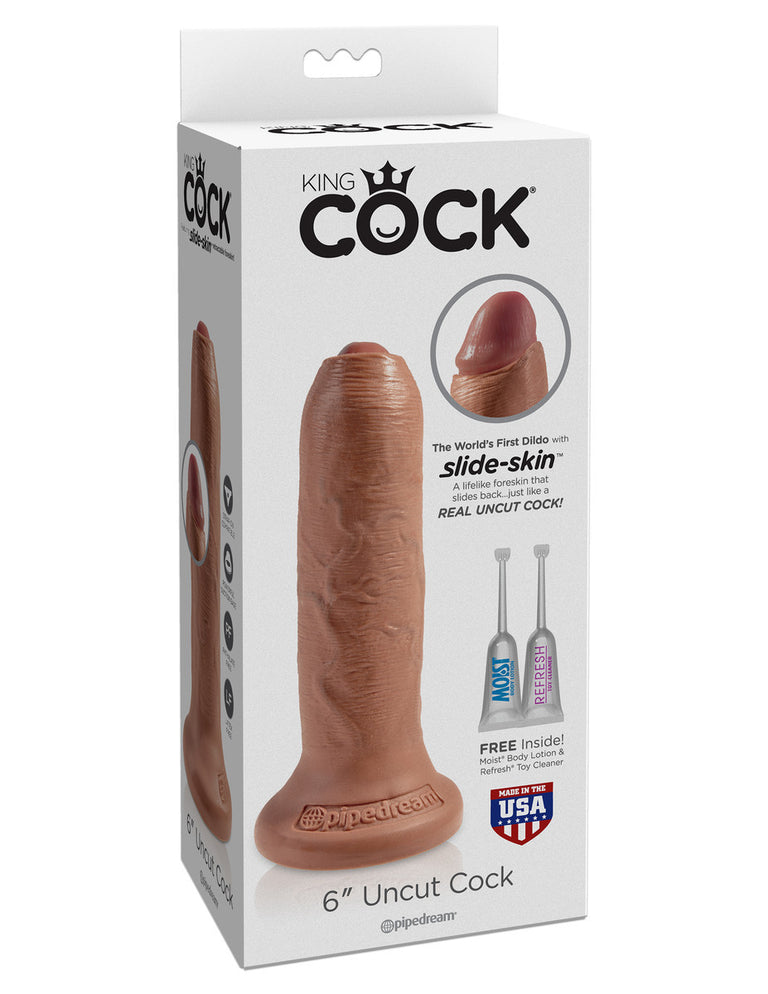 King Cock 6" Uncut Cock PD5560-22 Tan