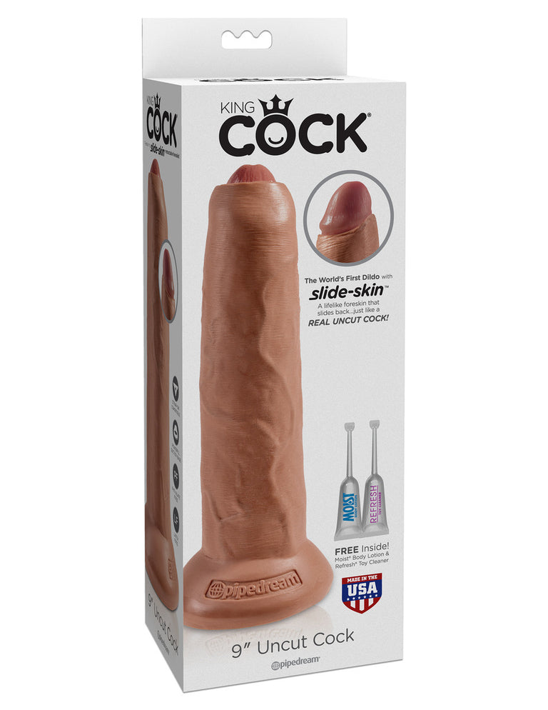 King Cock 9" Uncut Cock PD5562-22 Tan