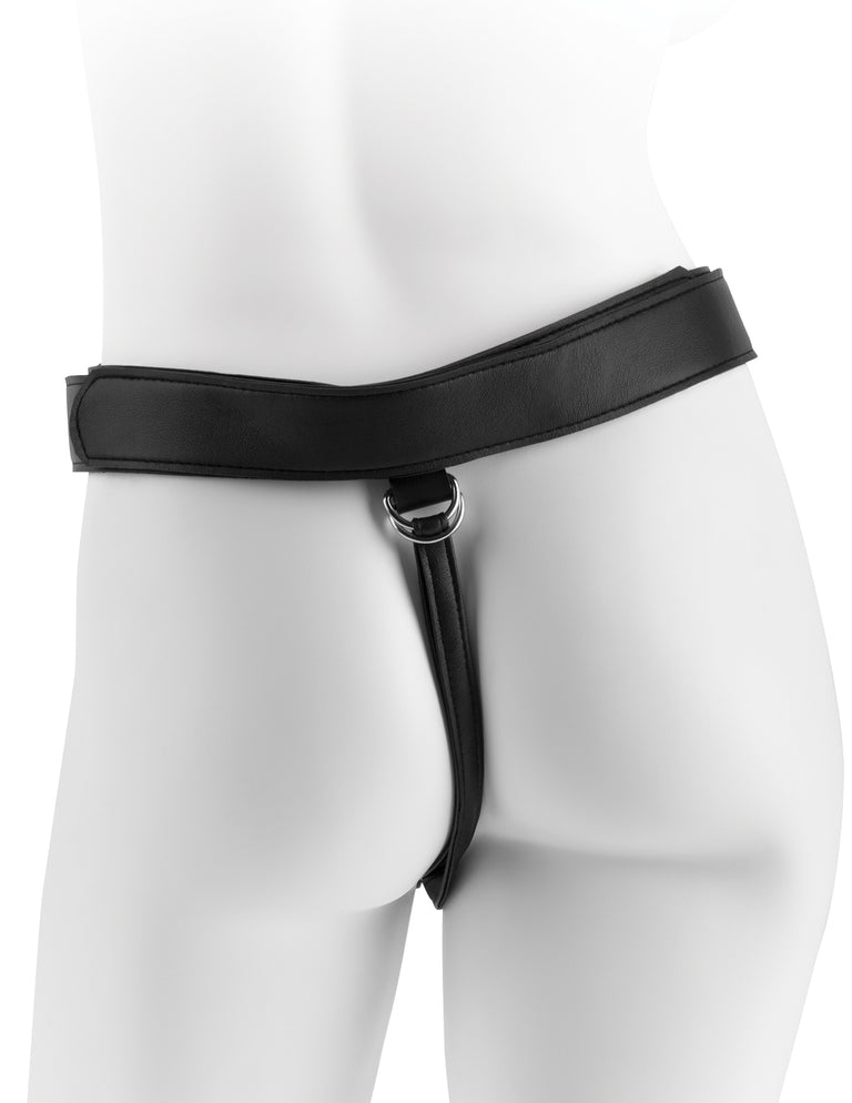 King Cock Strap-On Harness with 7 in. Two Cocks One Hole - Flesh