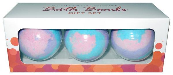Multi-Color Lavender Bath Bomb Set (3-Pack)