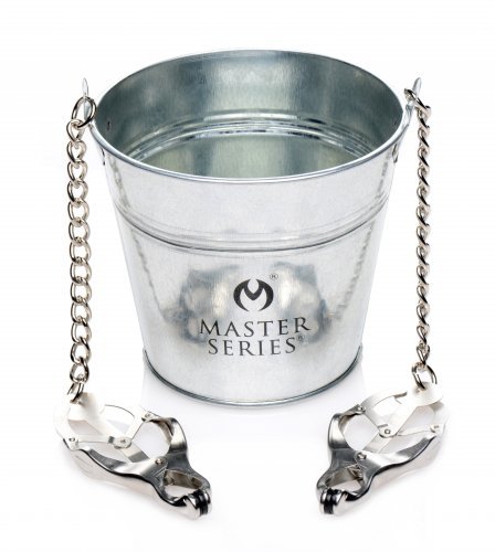 Infliction Bucket Labia & Breast Clamps W/ Bucket