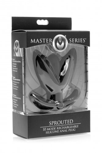 Sprouted 10X Silicone Vibrating Anchor Anal Plug