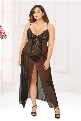 Moonlight Magic Gown 10904X Black 1X/2X