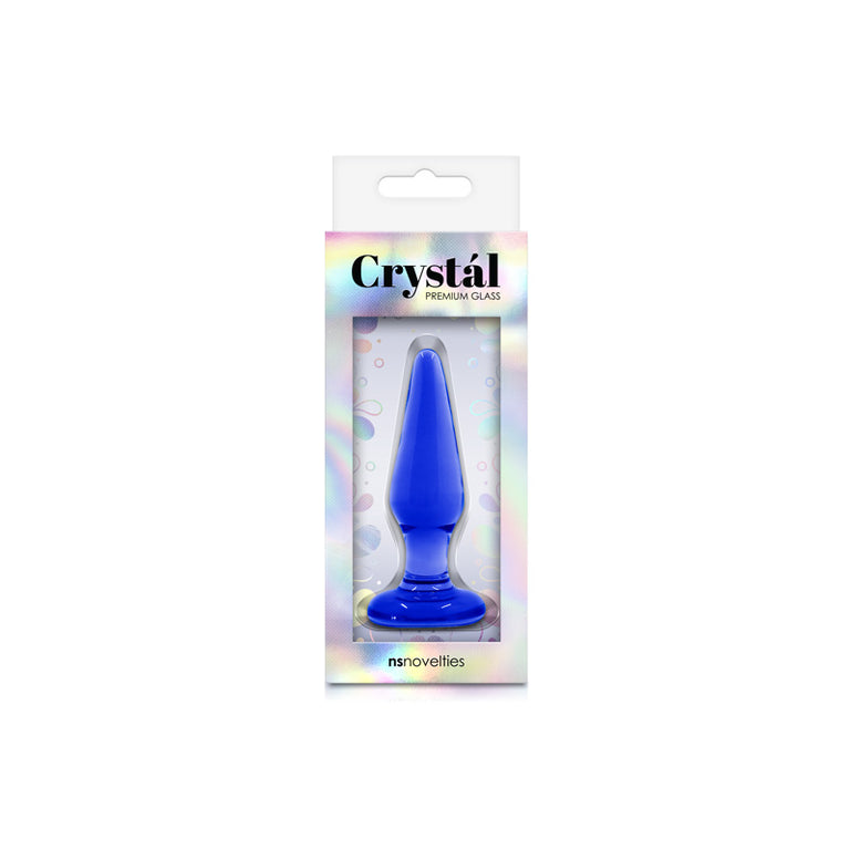 Crystal Tapered Plug Small Blue