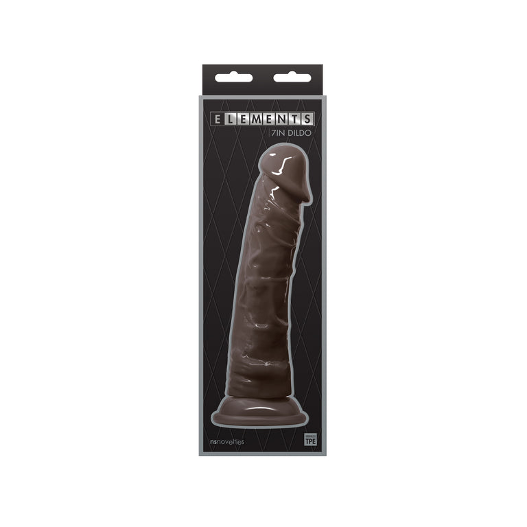 Elements 7 Inch Dildo Black