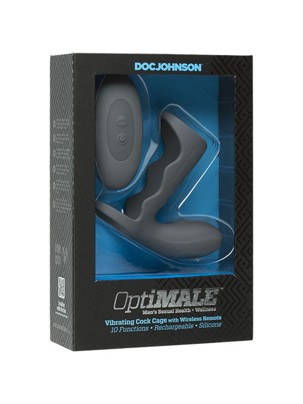 OptiMALE Vibrating Cock Cage w/ RC Slate