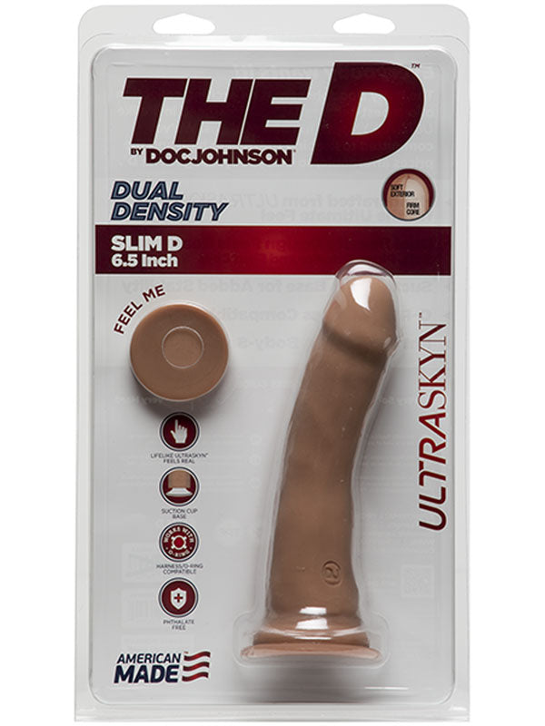 The D Slim D 6 Inch without Balls ULTRASKYN Caramel