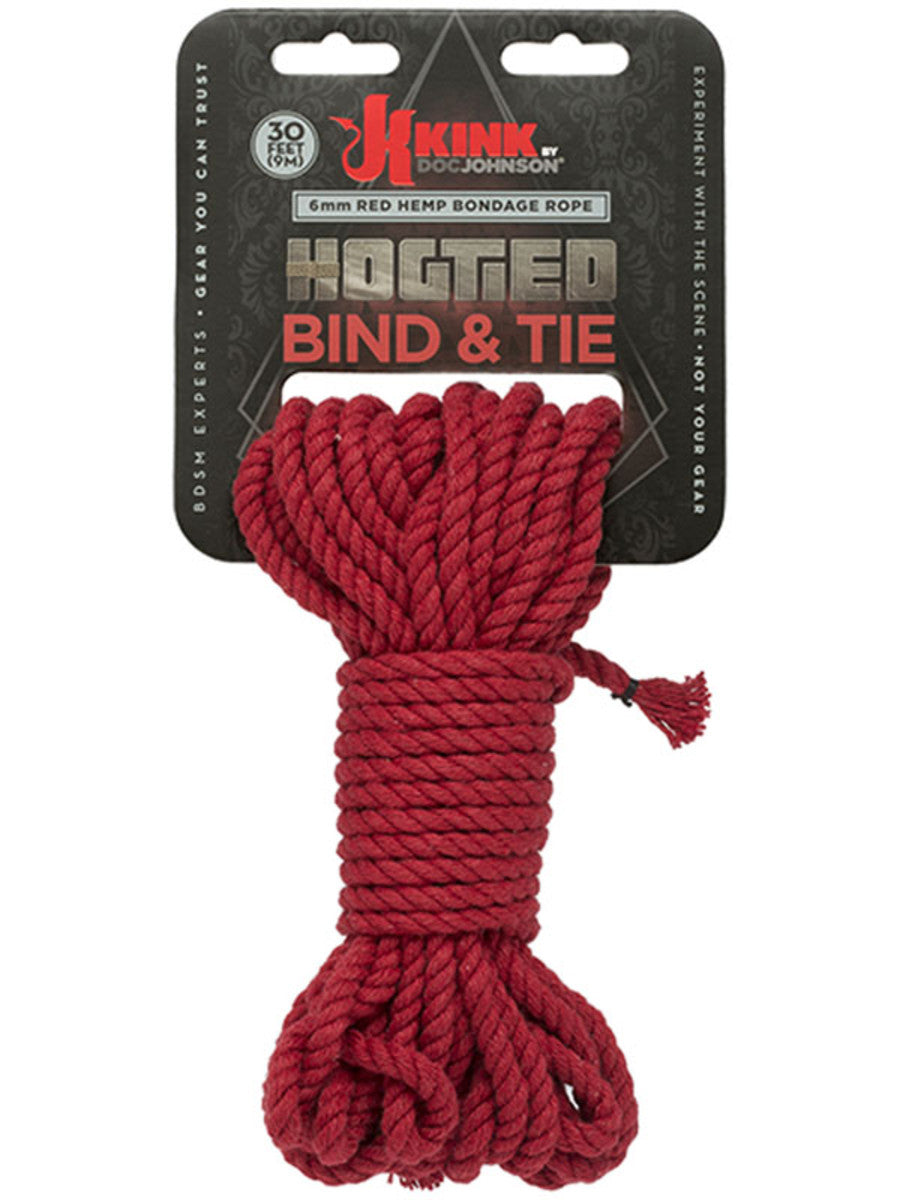 KINK Hogtied Bind & Tie 6mm Hemp Bondage Rope 30 Feet
