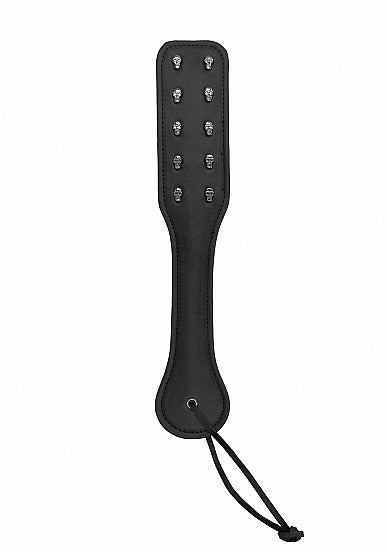 Skulls and Bones Paddle with Skulls Black