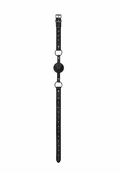Skulls and Bones Silicone Ball Gag Black