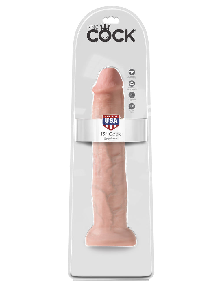 King Cock  13" Cock PD5539-21 Flesh