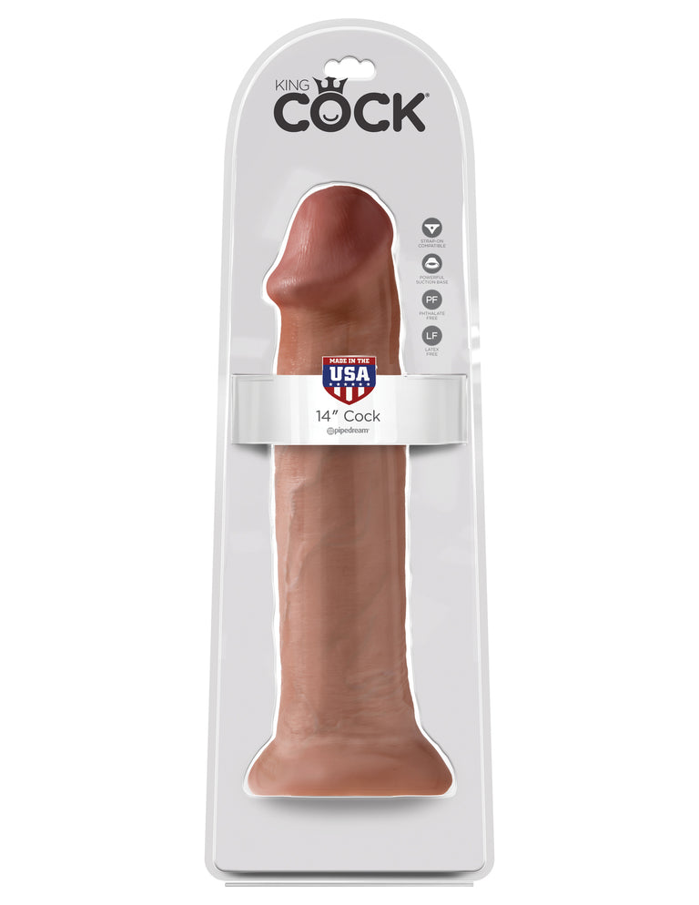 King Cock  14 in. Cock Tan