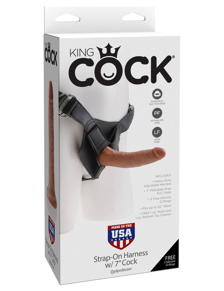 Strap-on Harness w/ 7" Cock  PD5622-22 Tan