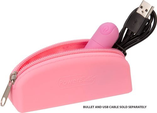 PowerBullet Silicone Storage Bag with Zipper - Pink