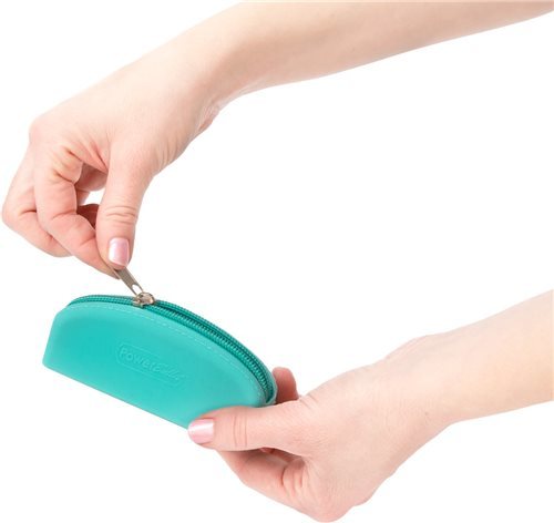 PowerBullet Silicone Storage Bag with Zipper - Teal