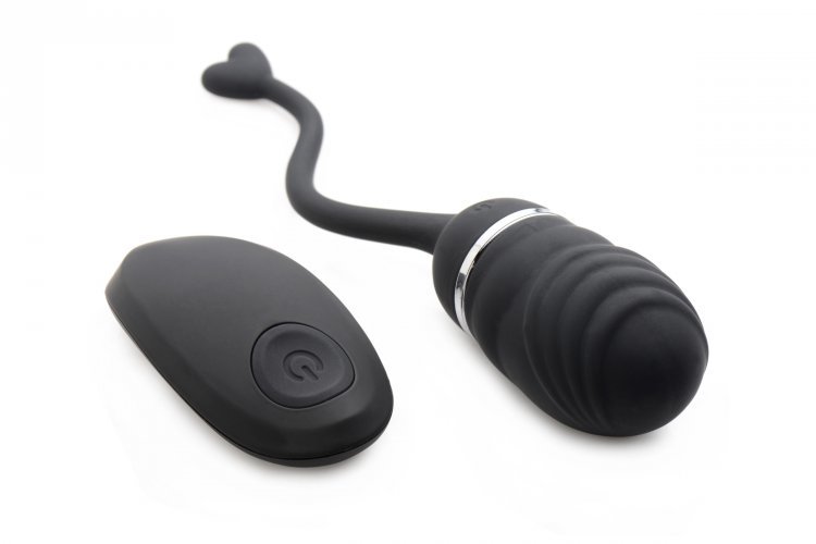 O-Bomb Rechargeable Remote Control Egg Vibrator Black