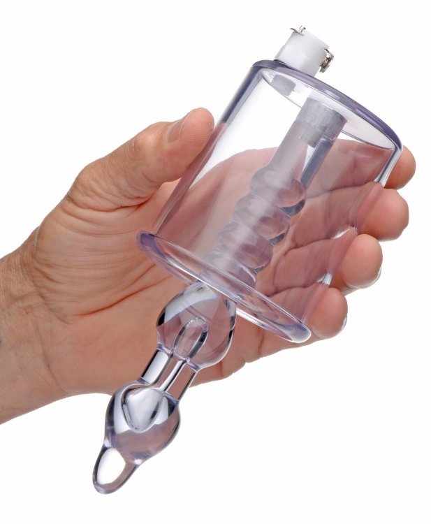 Anal Rosebud Vacuum With Beaded Rod