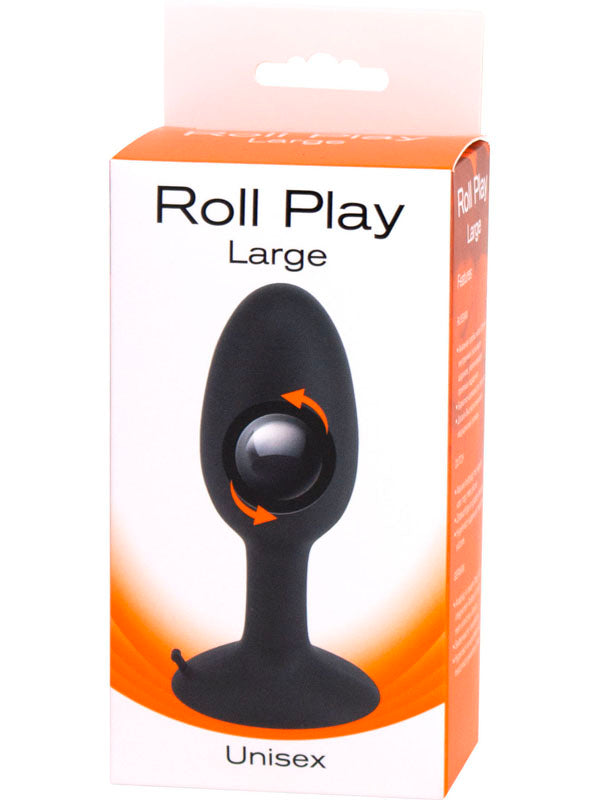 Roll Play Plug 4.7 inch Large Black
