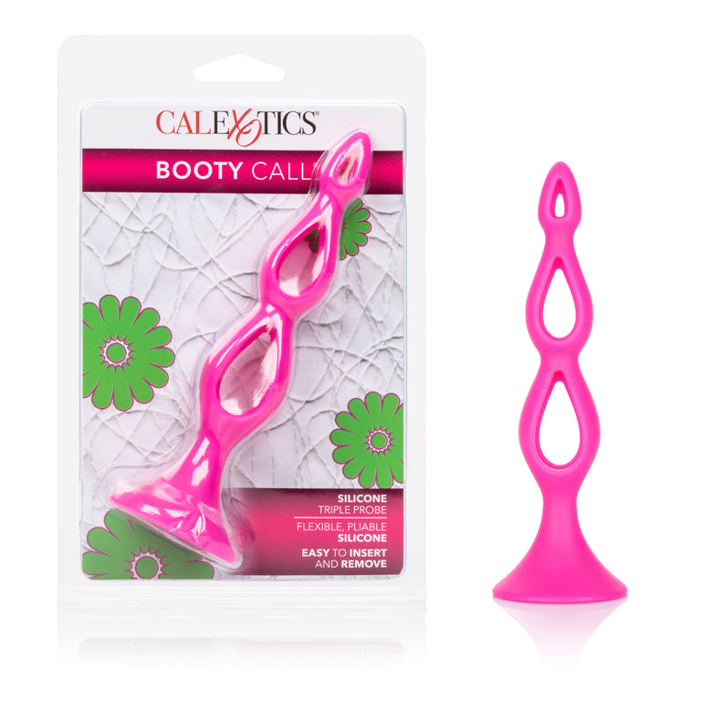 Booty Call Silicone Triple Probe Pink
