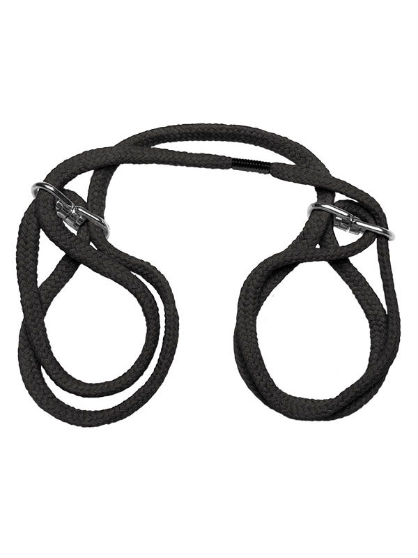 Japanese Style Bondage Wrist or Ankle Cotton Cuffs Black