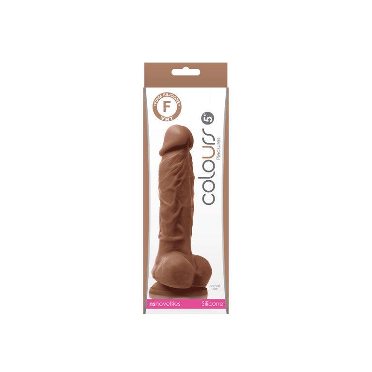 Colours Pleasures 5 in. Dildo Brown