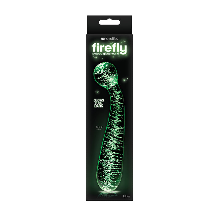 Firefly Glass G Spot Glow Wand Clear