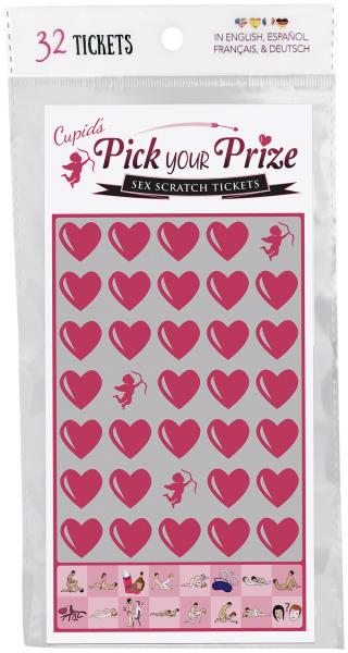 Cupids Pick Your Prize Scratch Ticket