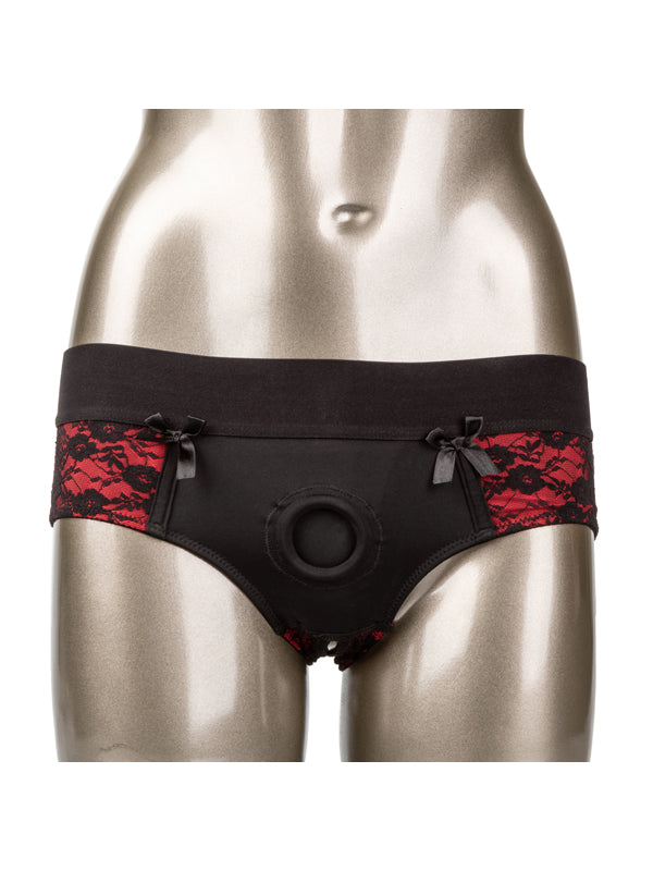 Scandal Crotchless Pegging Panty Set L/XL