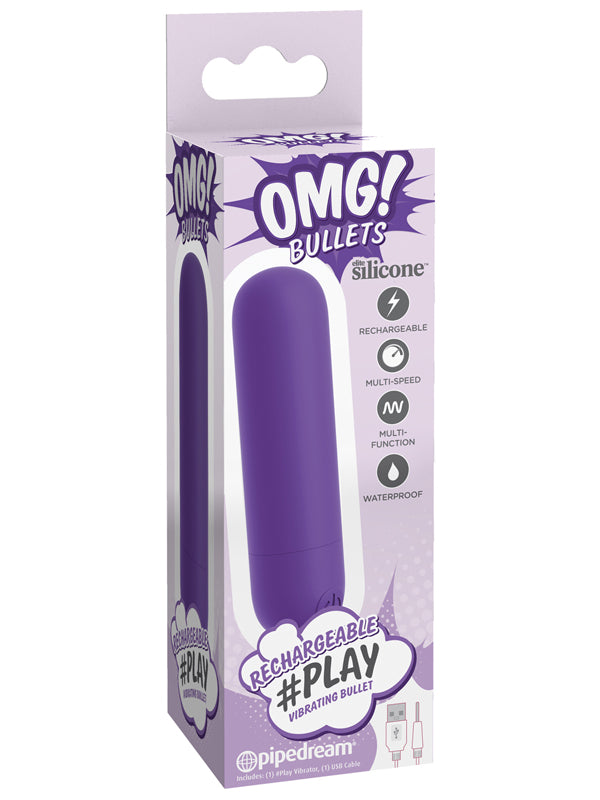 OMG Bullets Play Rechargeable Vibrating Bullet Purple