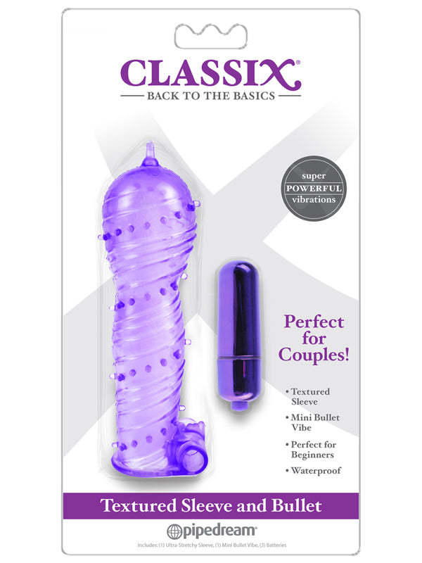 Classix Textured Sleeve and Bullet Purple