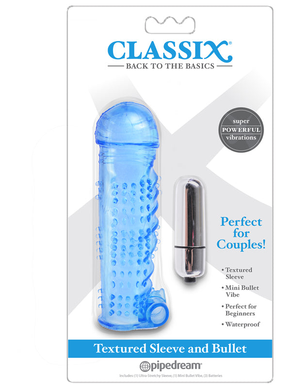 Classix Textured Sleeve and Bullet Blue