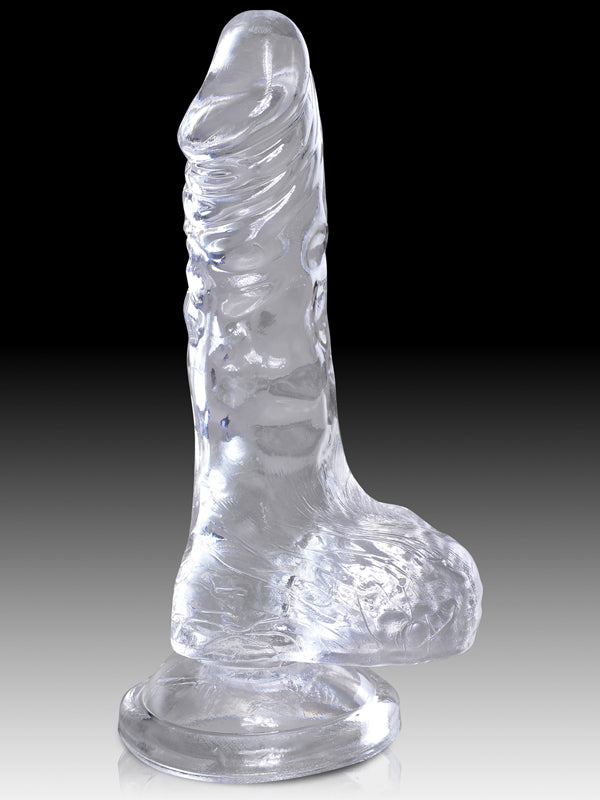 King Cock Clear 6 in. Cock with Balls