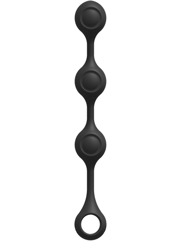 Kink By Doc Johnson Anal Essentials Weighted Silicone Anal Balls Black
