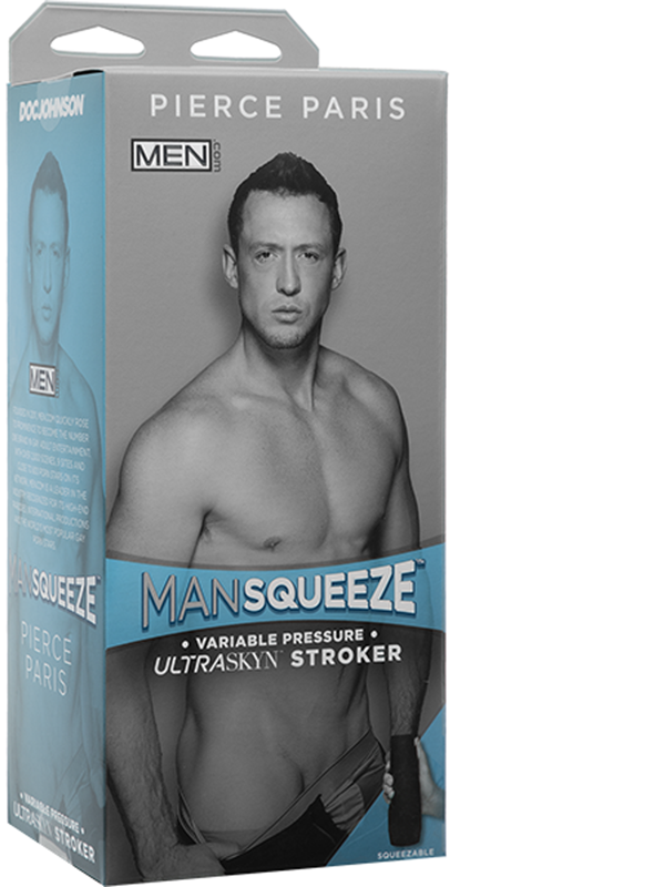 Man Squeeze Pierce Paris ULTRASKYN Stroker Ass Vanilla