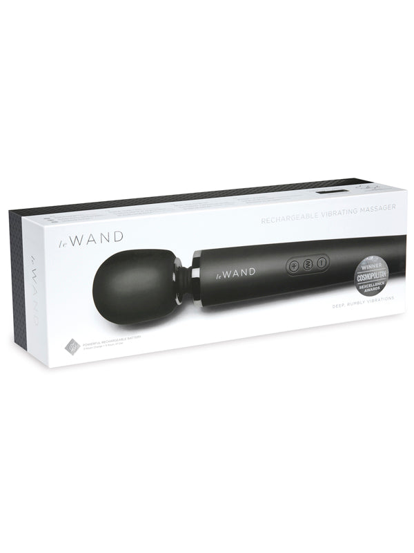 Le Wand Black Rechargeable AU Plug Massager Black