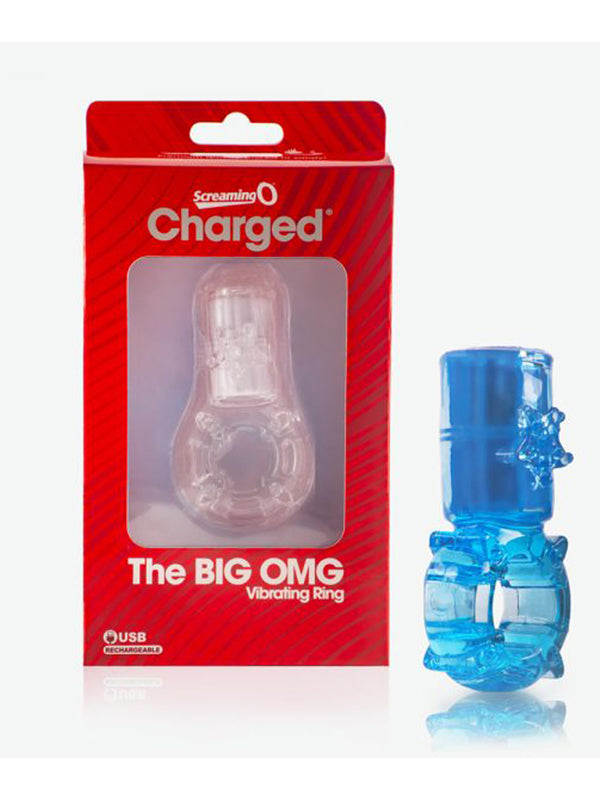 Big OMG Vibrating Ring Blue Single