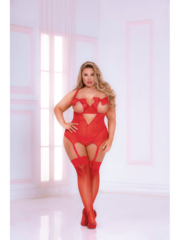 Diamond Girl Merrywidow Set STM-11026XP-Red-OSX (BX)
