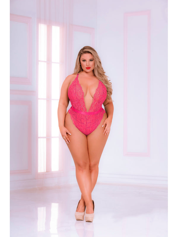 Gilded Temptress Teddy STM-11028XP-Pink-OSX (BX)