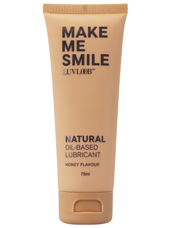 Luvloob Make Me Smile Oil-Based 75ml Lubricant Honey