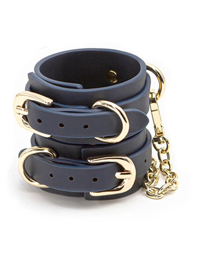 BONDAGE COUTURE WRIST CUFF BLUE