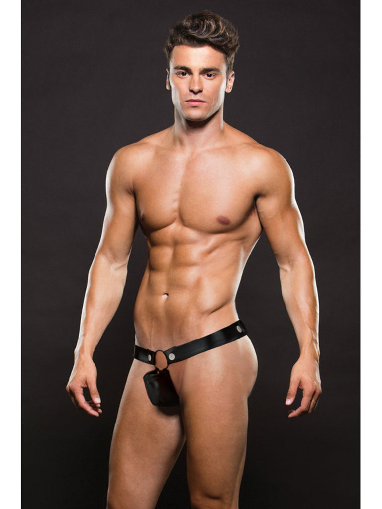 ENVY HERCULES THONG- BLACK