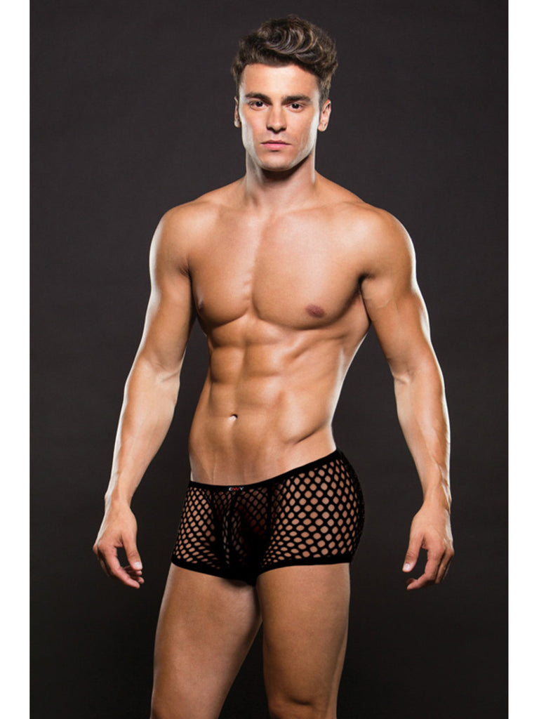 ENVY MODERN FISHNET TRUNK BLACK