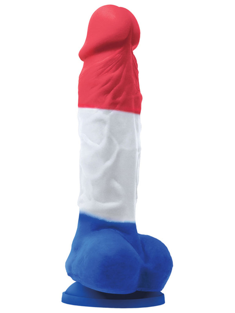COLOURS PLEASURES TRICOLOR SILICONE DILDO