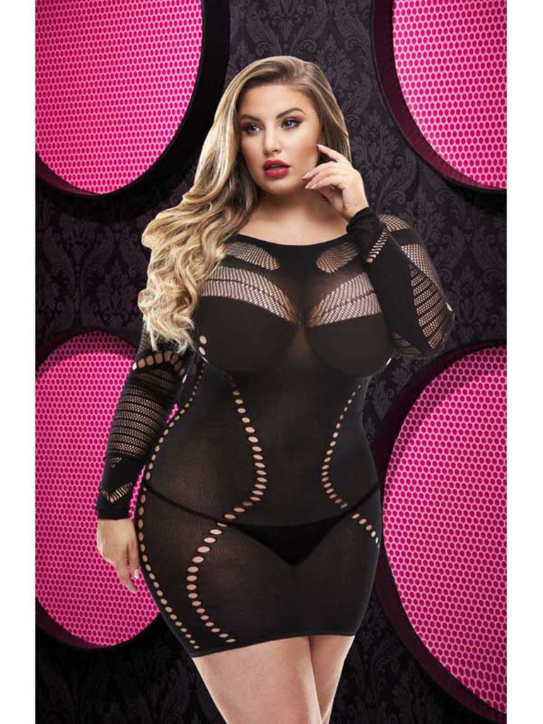 LONG SLEEVE MINI DRESS