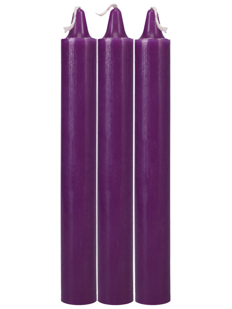 JAPANESE DRIP CANDLES 3 PACK PURPLE